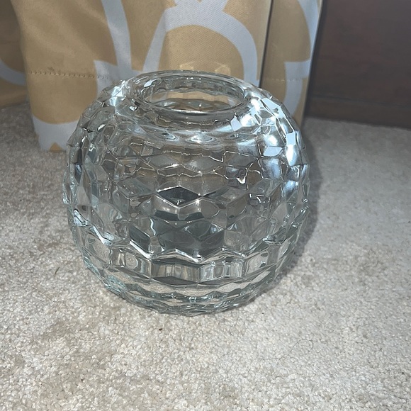 Round sphere diamond crystal votive candle holder inside - Picture 2 of 3